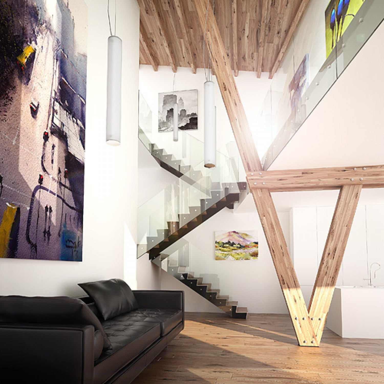 Rendl TOMBA függesztett lámpa, fehér, R10501