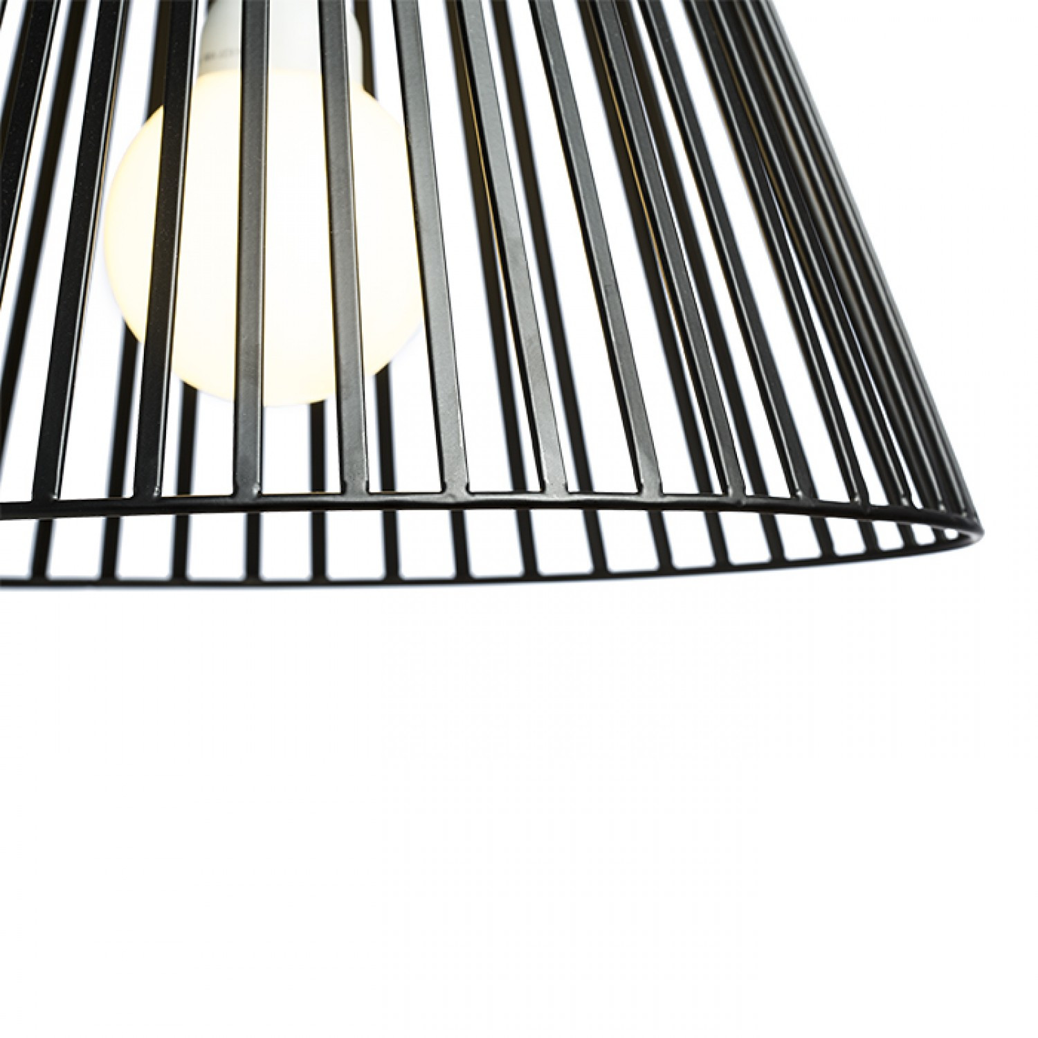 Rendl VESCO függesztett lámpa, fekete, rácsos, R10536