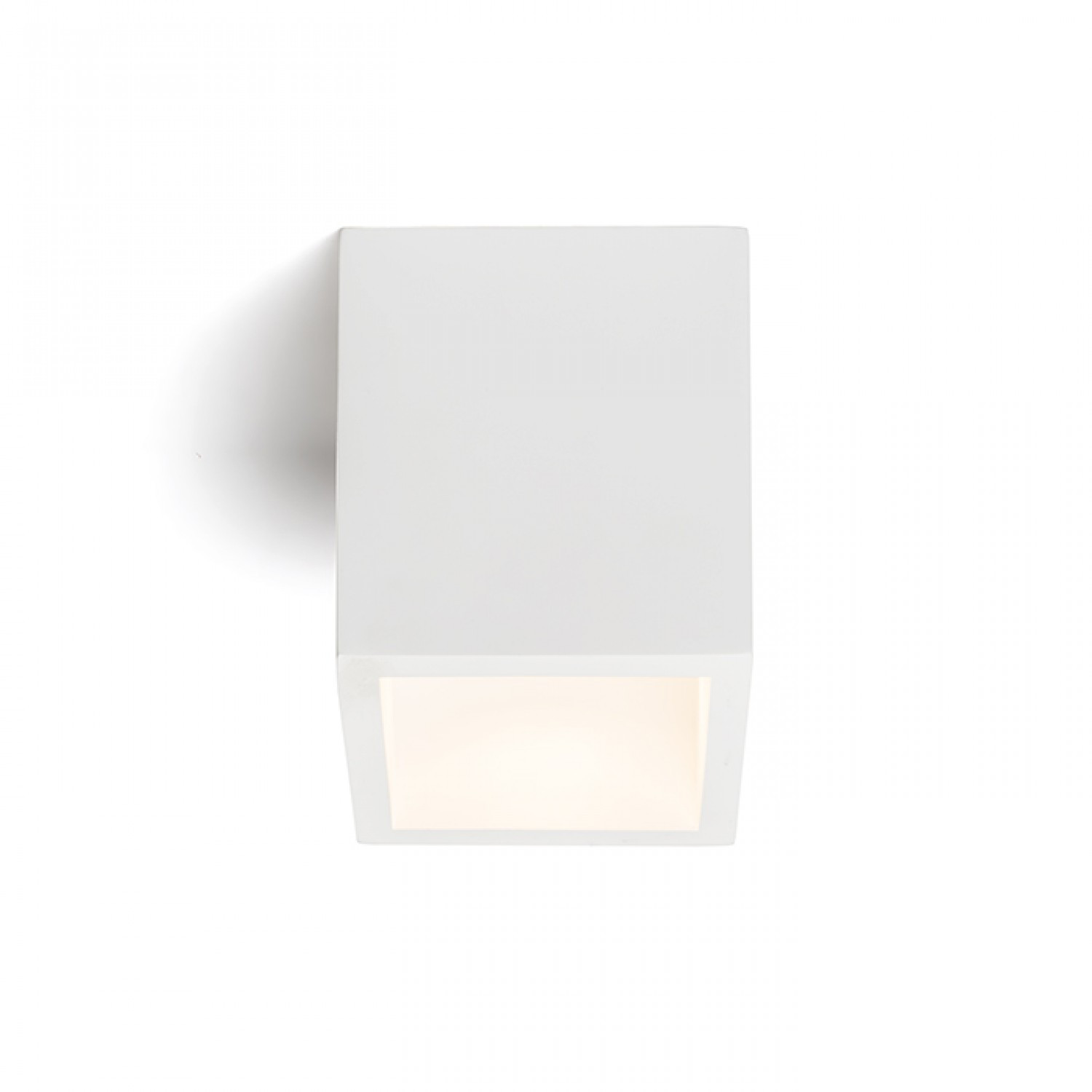 Rendl JACK SQ mennyezeti lámpa, festhető gipsz lámpatest, fehér, GU10 foglalattal, max. 15W, R11957