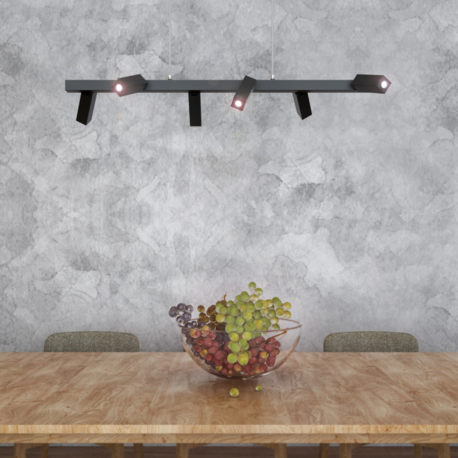 Rendl FADO VI több ágú függesztett lámpa, R12472