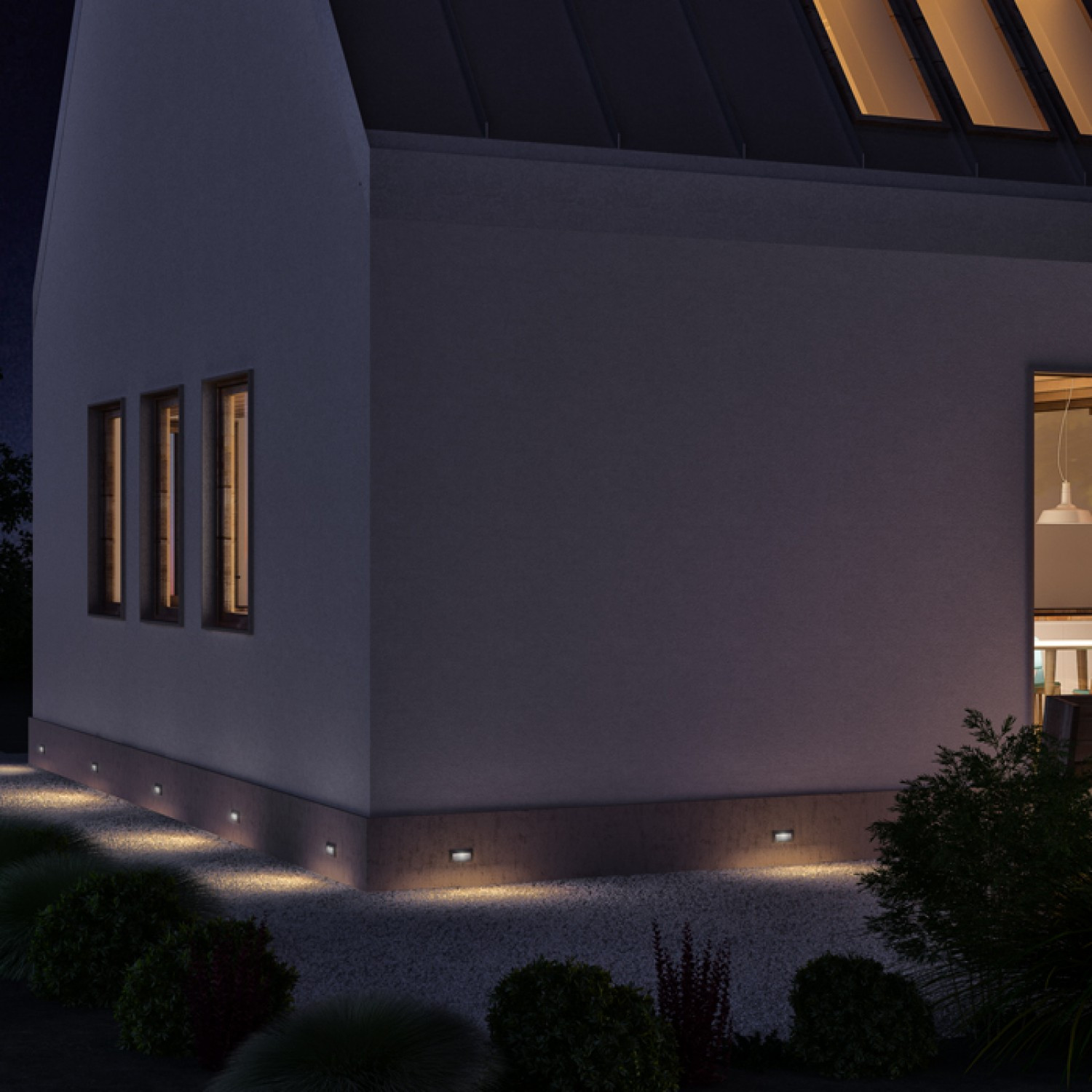 Rendl GORDIQ kültéri beépíthető lámpa, LED, antracit, R12538