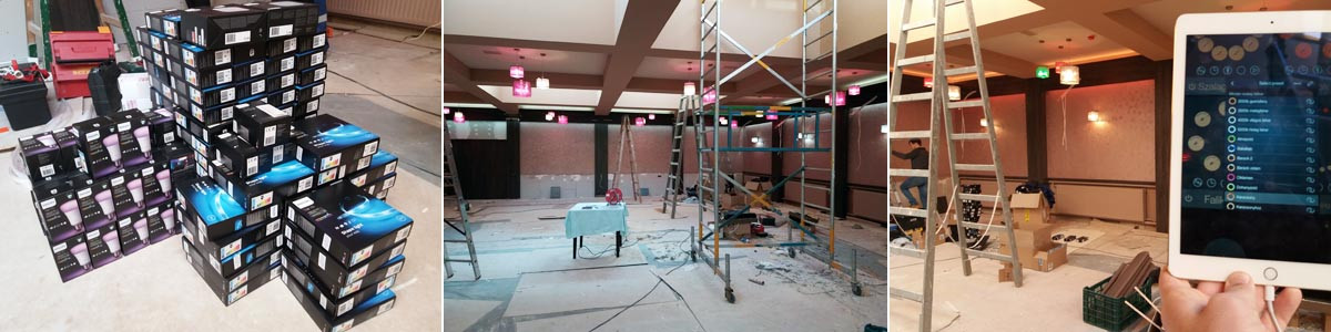 Étterem LED világítás villanyszerelés