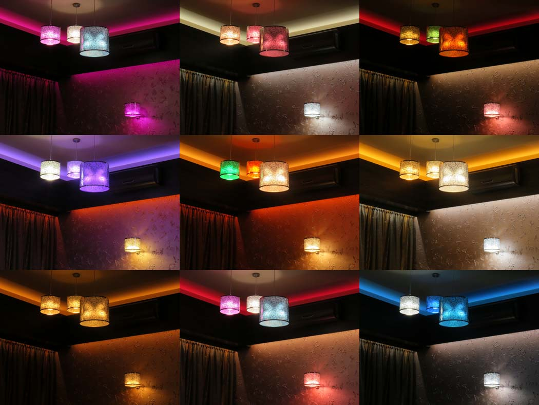 Philips Hue LED színbeállítások étterem világításához