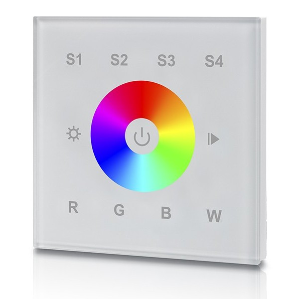 Zigbee 3.0 TouchLink RGBW LED vezérlő üveg fali panel Philips Hue rendszerhez