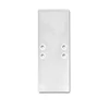 EC66 végzáró 2Side LED lámpaprofilhoz, alumínium, ezüst, 2db, csavarokkal