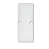 EC90W végzáró Hide Double LED profilhoz, alumínium, fehér, csavarokkal
