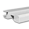 Hide Bottom szegély megvilágító alumínium LED profil, 12mm, 14mm, fekete, 2m