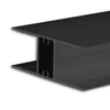 Hide Double felületre szerelhető alumínium LED profil/lámpaprofil, 16mm, fekete, 2m
