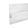 LED gipszkarton árnyékfúga profil, 40mm, fehér, alumínium, 2m