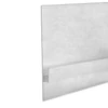LED gipszkarton árnyékfúga profil, 80mm, fehér, alumínium, 2m