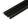 Topmet Arc12 alumínium hajlítható LED profil, fekete (előlap: C,D) - B2010002 - szálban