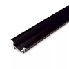 Topmet Diagonal14 alumínium LED süllyesztett profil, fekete (előlap: F) - H5020021 - szálban