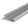 Topmet Flat8 alumínium süllyesztett fali LED profil, natúr alu (előlap: H) - 23050000 - szálban