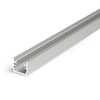 Topmet Floor12 alumínium LED padló profil, ezüst eloxált (előlap: K) - B1020020 - szálban