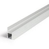 Topmet Frame14 álmennyezet záró alumínium LED profil, ezüst eloxált (előlap: B,C) - C3020020 - szálban