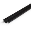Topmet Groove10 süllyesztett alumínium LED profil, fekete eloxált (előlap: B,C) - 76210021 - szálban