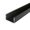 Topmet Lowi alumínium LED profil általános világításhoz, fekete (előlap: C10) - 93030002 - szálban