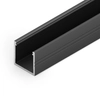 Topmet Smart16 alumínium LED U-profil, fekete (előlap: B, C3) - F1020021 - szálban
