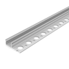 Topmet Uni-Tile12 Plus alumínium LED csempe lezáróprofil, 180°, ezüst eloxált (előlap: C) - G2000620 - szálban
