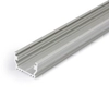 Topmet Uni12 alumínium LED profil, ezüst eloxált (előlap: B, C, D) - A1020020 - szálban