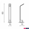 Kép 2/2 - Azzardo Agape kültéri állólámpa, szürke, Beépített LED, 480 lm, AZ-3482