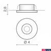 Kép 2/2 - Azzardo Fill beépíthető lámpa, fekete, Beépített LED, 425 lm, AZ-3381