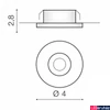 Kép 2/2 - Azzardo Fill beépíthető lámpa, fekete, Beépített LED, 425 lm, AZ-3382