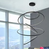 Kép 2/2 - Azzardo Wheel többágú függeszték, fekete, Beépített LED, 1x190W, 11400 lm, AZ-3137