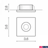 Kép 3/3 - Azzardo Fill beépíthető lámpa, fehér, Beépített LED, 1x5W, 425 lm, AZ-3377