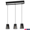 Kép 1/4 - Eglo 390003 Bogota több ágú függeszték, 3db fémszálas burával, fekete, E27 foglalattal, max. 3x40W, IP20