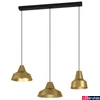 Kép 1/3 - Eglo 390016 Savarna több ágú függeszték, 3db csiszolt lámpaburával, réz, E27 foglalattal, max. 3x40W, IP20