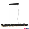 Kép 1/4 - Eglo 390032 Altagracia 1 ágú függeszték, fekete-arany texturált burával, fekete, 6000 lm, 3000K melegfehér, LED foglalattal, max. 4x11W, IP20
