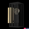 Kép 1/4 - Eglo 390165 Cidraz fali lámpa, fekete, E27 foglalattal, max. 1x40W, IP20