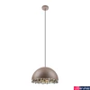 Kép 1/6 - Eglo 39948 Gaetano 2 1 ágú függeszték, arany belső festéssel, kristály berakással, barna, E27 foglalattal, max. 1x40W, IP20
