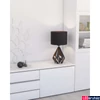 Kép 1/2 - Eglo 43077 Carlton 5 asztali lámpa, textil burával, rosegold színű belső festéssel, fekete, E27 foglalattal, max. 1x60W, IP20