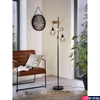 Kép 1/3 - Eglo 43137 Townshend 5 állólámpa, 2 db lámpafej, fekete/tölgy, fa díszítéssel, fekete, E27 foglalattal, max. 2x60W, IP20
