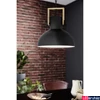 Kép 1/2 - Eglo 43162 Lubenham 1 ágú függeszték, fa elemekkel, fekete, E27 foglalattal, max. 1x28W, IP20