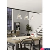 Kép 1/3 - Eglo 43632 Copley több ágú függeszték, üveg burával, rosegold, E27 foglalattal, max. 3x40W, IP20