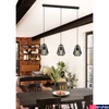 Kép 1/3 - Eglo 43693 Stype több ágú függeszték, rácsos burával, fekete, E27 foglalattal, max. 3x40W, IP20
