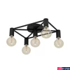 Kép 1/4 - Eglo 43721 Speke mennyezeti lámpa, 5db foglalattal, fekete, E27 foglalattal, max. 5x40W, IP20