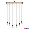 Kép 1/4 - Eglo 43725 Consett több ágú függeszték, fekete részletekkel, fa, E27 foglalattal, max. 6x40W, IP20