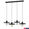 Kép 1/4 - Eglo 43732 Ikeston több ágú függeszték, 4db foglalattal, rácsos, fekete, E27 foglalattal, max. 4x40W, IP20