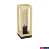 Kép 1/3 - Eglo 43746 Nafferton asztali lámpa, zsinórkapcsolóval, fa, E27 foglalattal, max. 1x40W, IP20