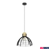 Kép 1/5 - Eglo 43769 Stillington 1 ágú függeszték, fa díszítéssel, fekete, E27 foglalattal, max. 1x40W, IP20