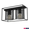 Kép 1/4 - Eglo 43772 Catterick mennyezeti lámpa, 2db foglalattal, rácsos, fekete, E27 foglalattal, max. 2x40W, IP20