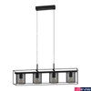 Kép 1/4 - Eglo 43773 Catterick több ágú függeszték, 4db foglalattal, rácsos, fekete, E27 foglalattal, max. 4x40W, IP20