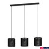 Kép 1/4 - Eglo 43796 Manby több ágú függeszték, 3db foglalattal, rácsos, fekete, E27 foglalattal, max. 3x40W, IP20