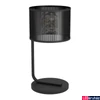 Kép 1/3 - Eglo 43797 Manby asztali lámpa, rácsos, zsinórkapcsolóval, fekete, E27 foglalattal, max. 1x40W, IP20