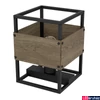 Kép 1/3 - Eglo 43807 Evesham asztali lámpa, fa részletekkel, zsinórkapcsolóval, fekete, E27 foglalattal, max. 1x40W, IP20