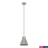 Kép 1/4 - Eglo 43838 Twicken 1 ágú függeszték, arany díszítéssel, szürke, E27 foglalattal, max. 1x40W, IP20